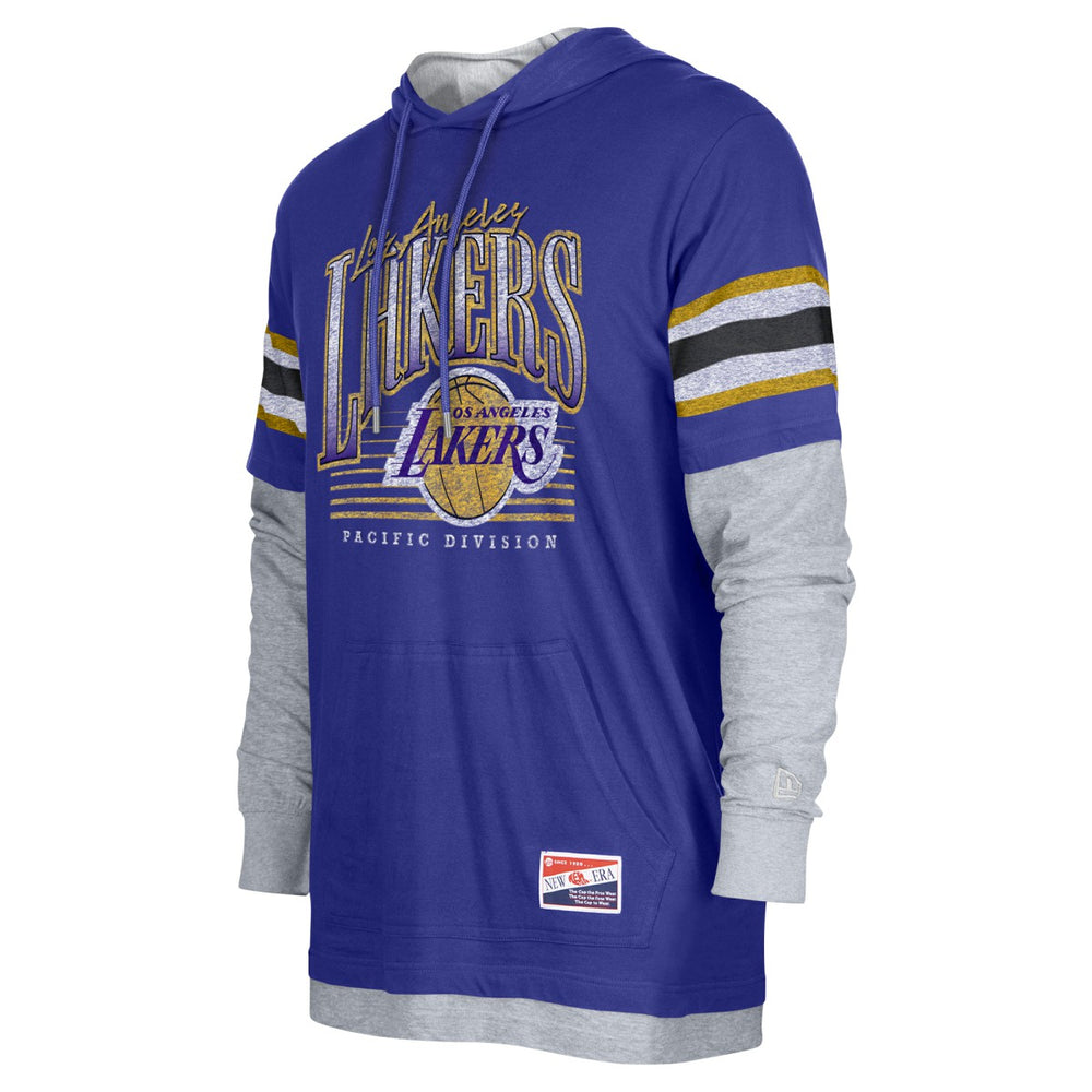 NBA Los Angeles Lakers Layered Long Sleeve Hoodie T-Shirt