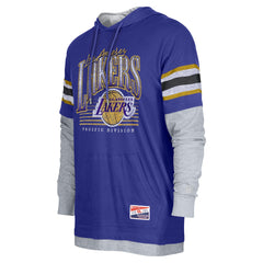 NBA Los Angeles Lakers Layered Long Sleeve Hoodie T-Shirt