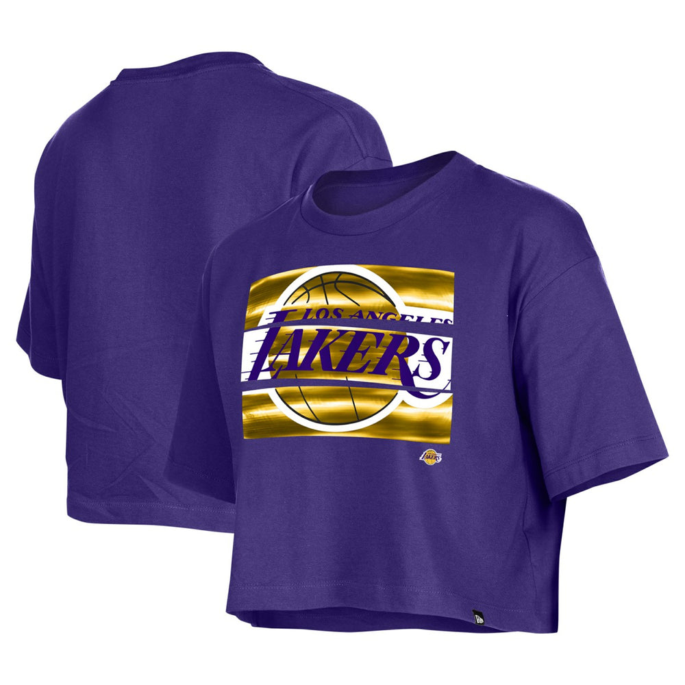 NBA Los Angeles Lakers Women's Oversized Boxy Crop T-Shirt