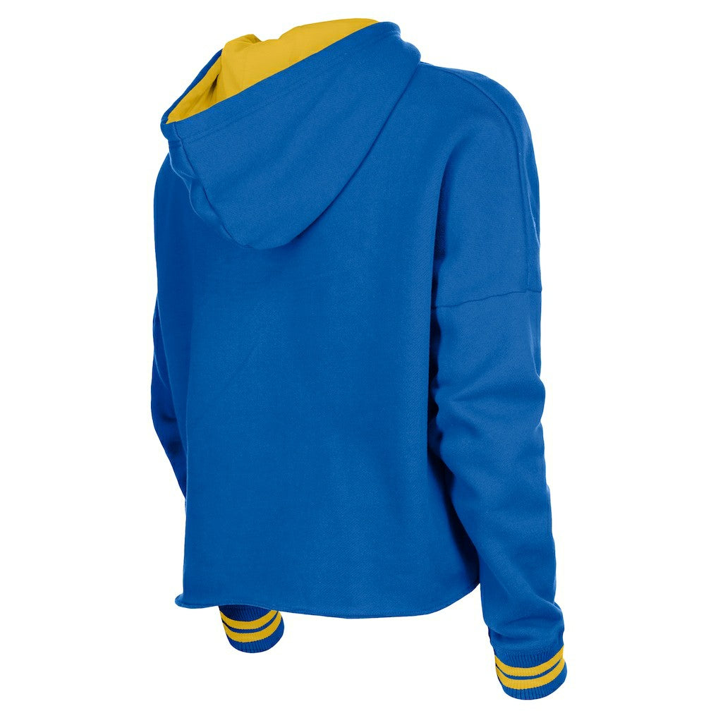 NBA Golden State Warriors Women's Boxy Raw Edge Pullover Hoodie sale