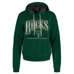 NBA Milwaukee Bucks Women's Boxy Pullover Hoodie