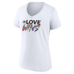 MLB Cincinnati Reds Women's Love Wins V-Neck T-Shirt