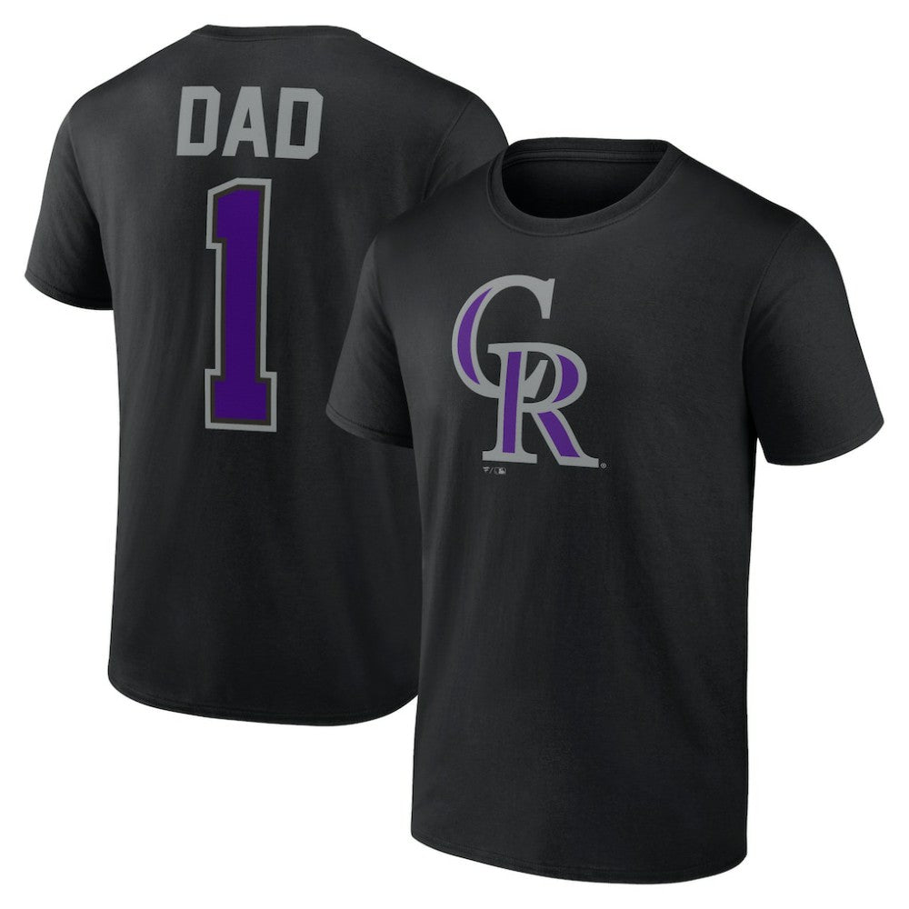 MLB Colorado Rockies Father's Day #1 Dad T-Shirt