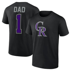 MLB Colorado Rockies Father's Day #1 Dad T-Shirt