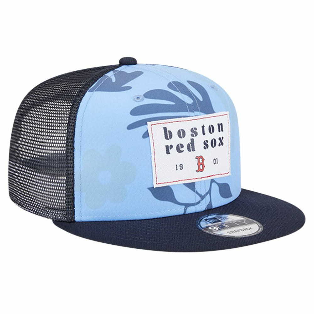 MLB Boston Red Sox New Era Bikini Bottom Trucker 9FIFTY Snapback Hat