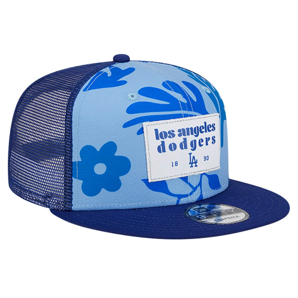 MLB Los Angeles Dodgers New Era Bikini Bottom Trucker 9FIFTY Snapback Hat