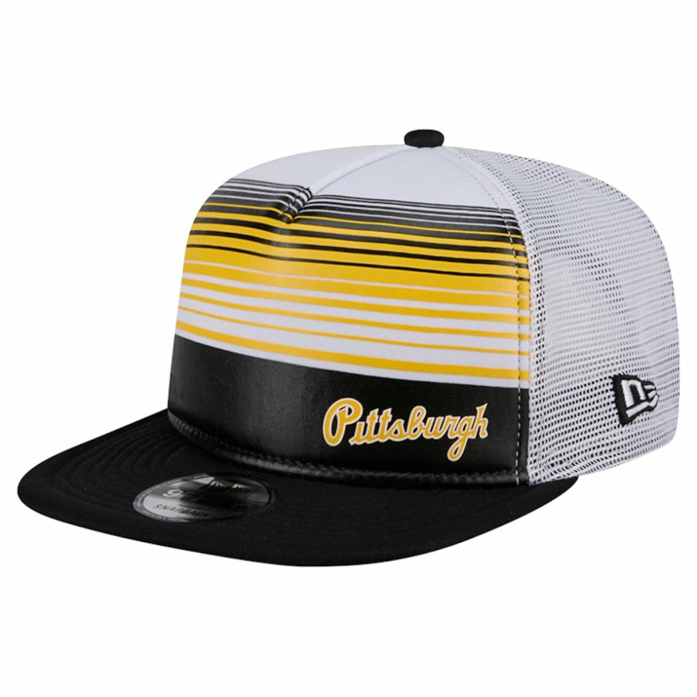 MLB Pittsburgh Pirates New Era Team Horizon 9FIFTY A-Frame Trucker Snapback Hat