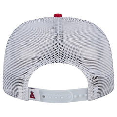 MLB Los Angeles Angels New Era Team Horizon 9FIFTY A-Frame Trucker Snapback Hat