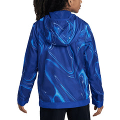 Chelsea Youth Amplify Anorak Half-Zip Hoodie Jacket - Nike Blue