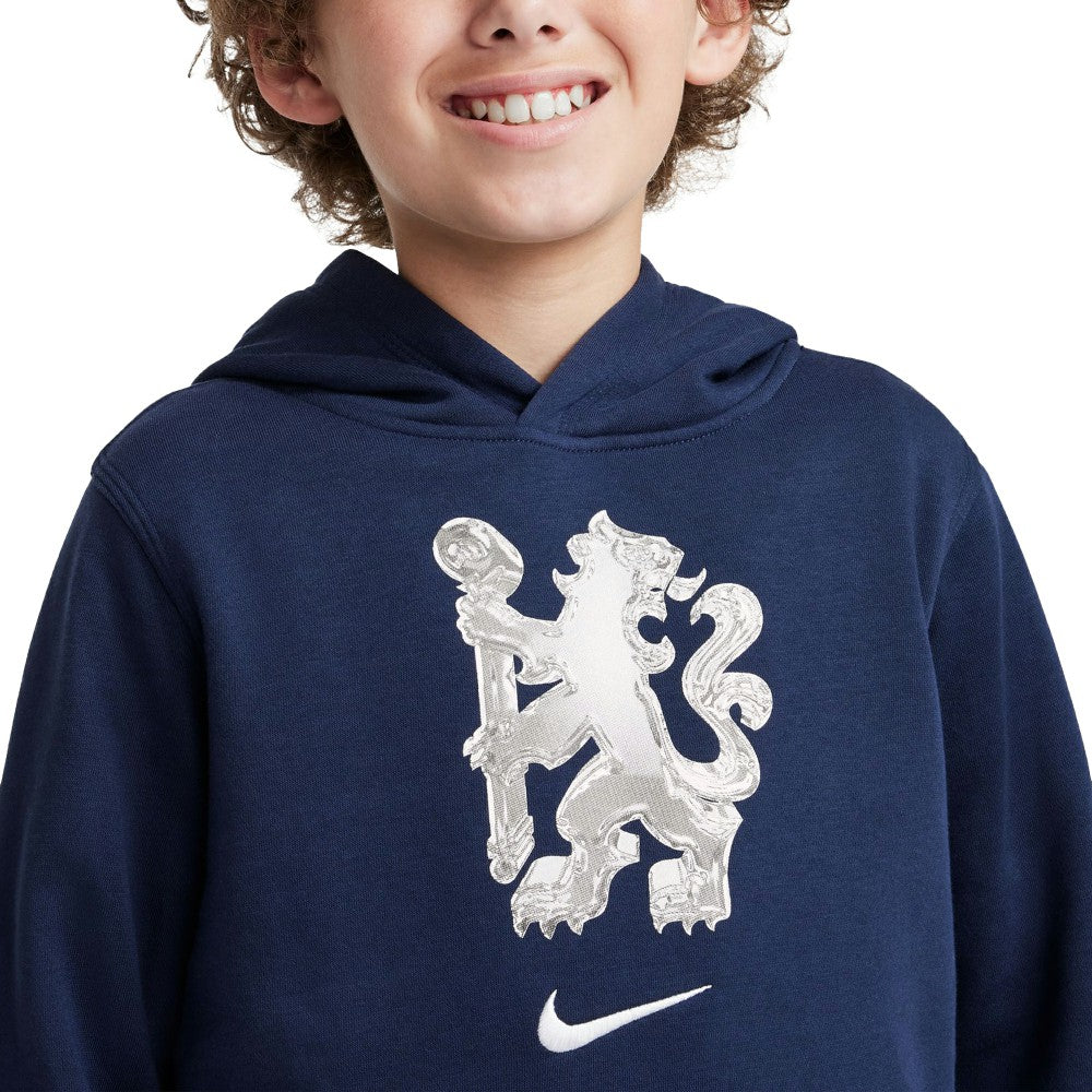 Chelsea Youth Club Pullover Hoodie - Nike Navy
