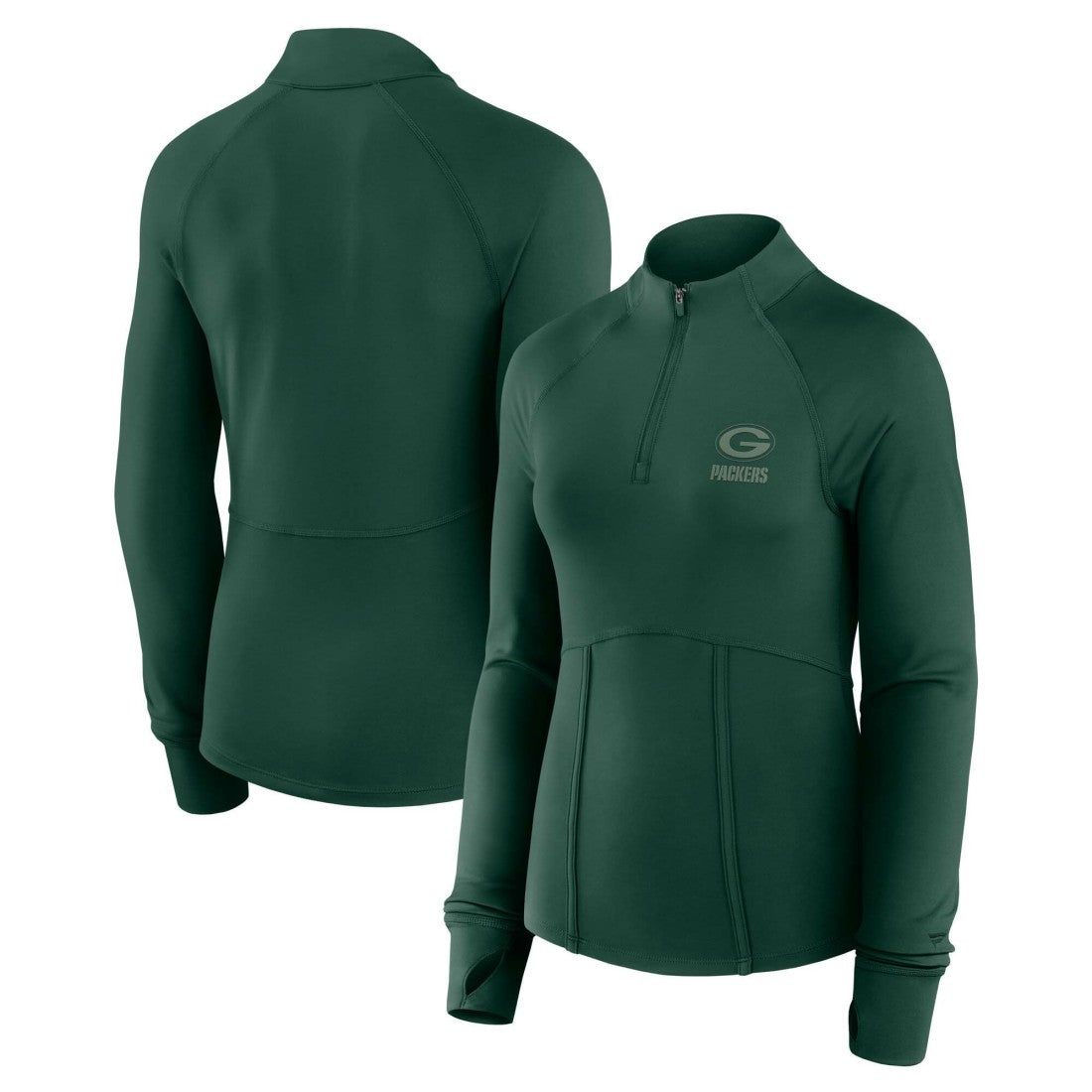 Women's Elements Raglan Quarter-Zip Jacket - Green Bay Packers