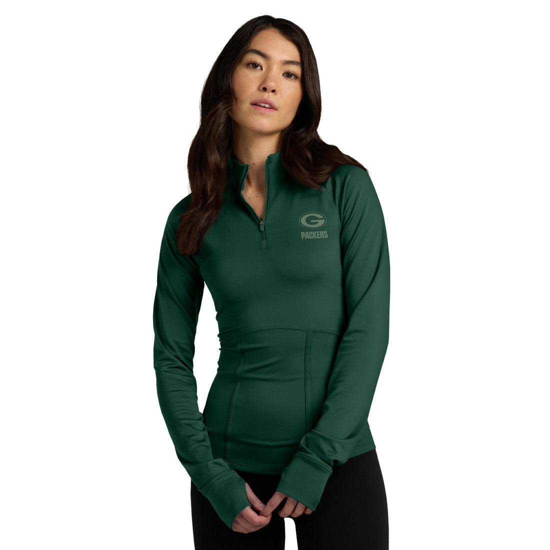 Women's Elements Raglan Quarter-Zip Jacket - Green Bay Packers