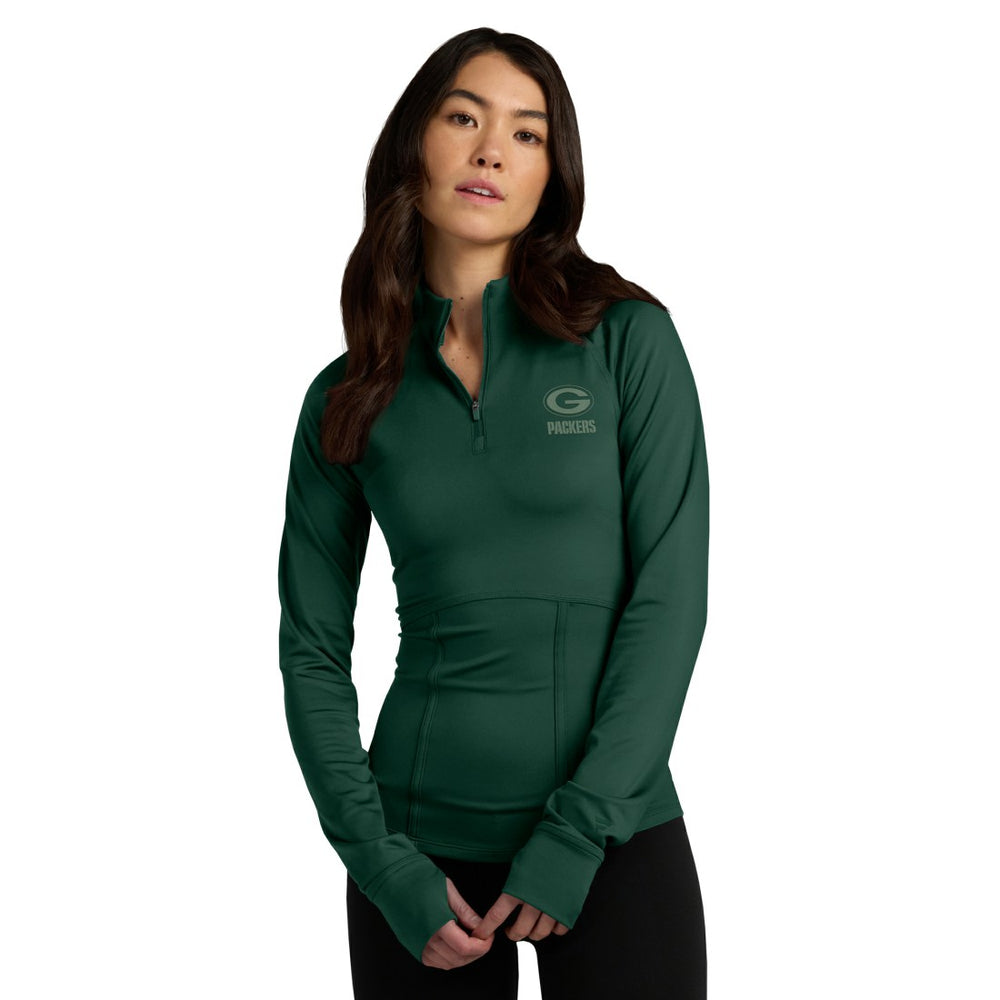 Women's Elements Raglan Quarter-Zip Jacket - Green Bay Packers