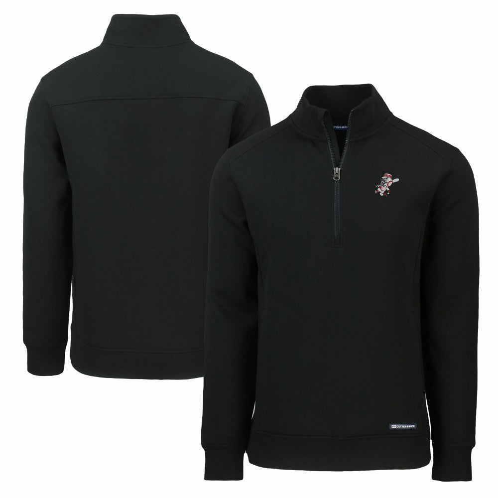 MLB Cincinnati Reds Cutter & Buck Cooperstown Collection Roam Eco Recycled Quarter-Zip Pullover