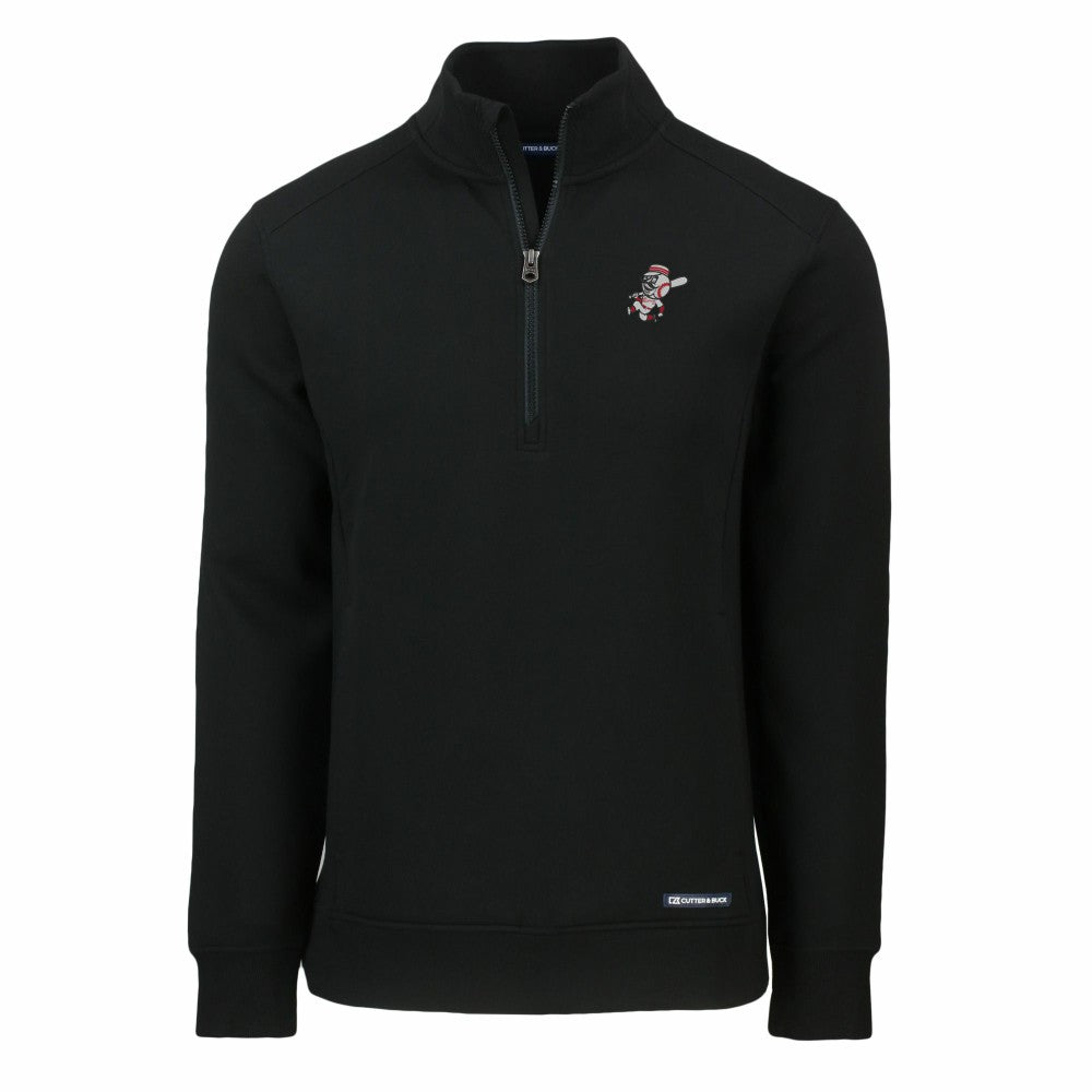 MLB Cincinnati Reds Cutter & Buck Cooperstown Collection Roam Eco Recycled Quarter-Zip Pullover