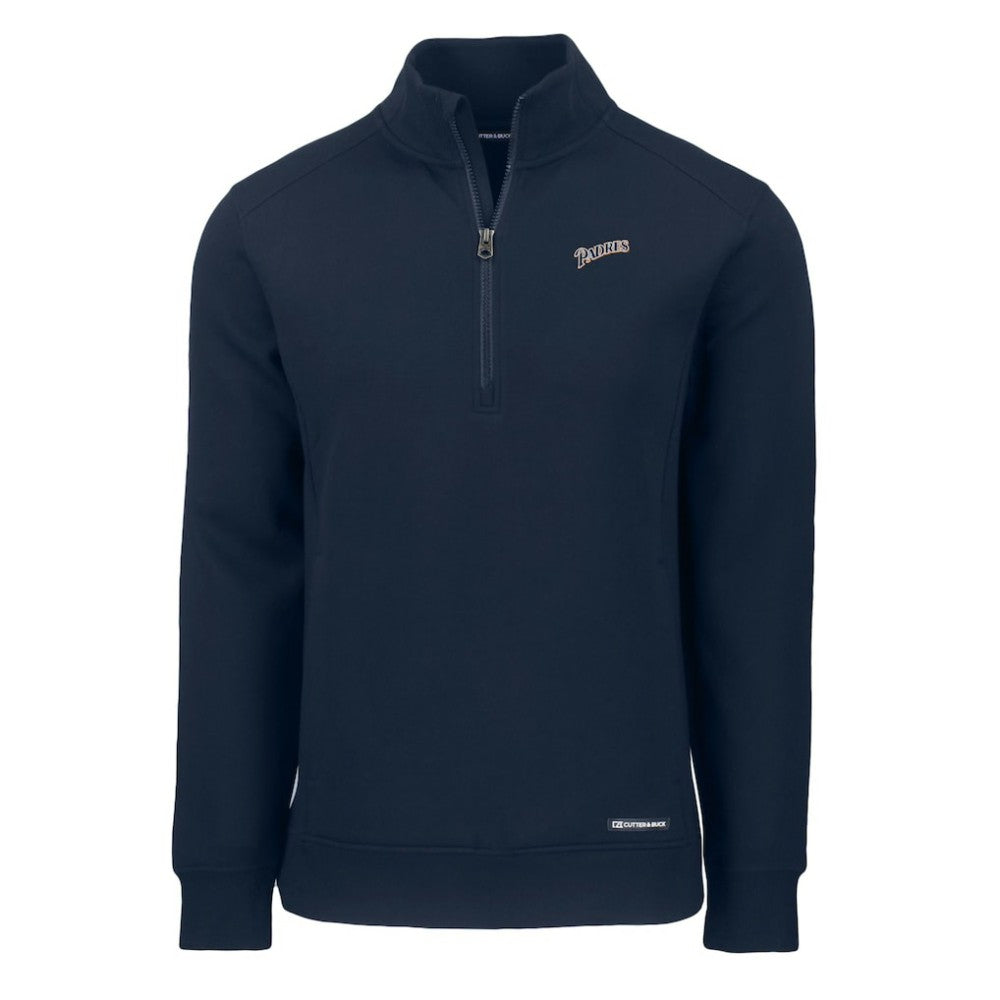 MLB San Diego Padres Cutter & Buck Cooperstown Collection Roam Eco Recycled Quarter-Zip Pullover