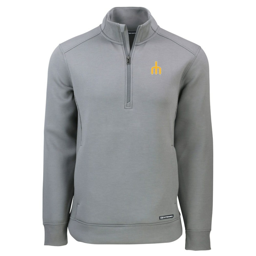 MLB Seattle Mariners Cutter & Buck Cooperstown Collection Roam Eco Recycled Quarter-Zip Pullover