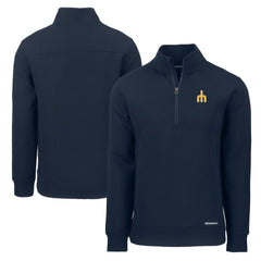 MLB Seattle Mariners Cutter & Buck Cooperstown Collection Roam Eco Recycled Quarter-Zip Pullover