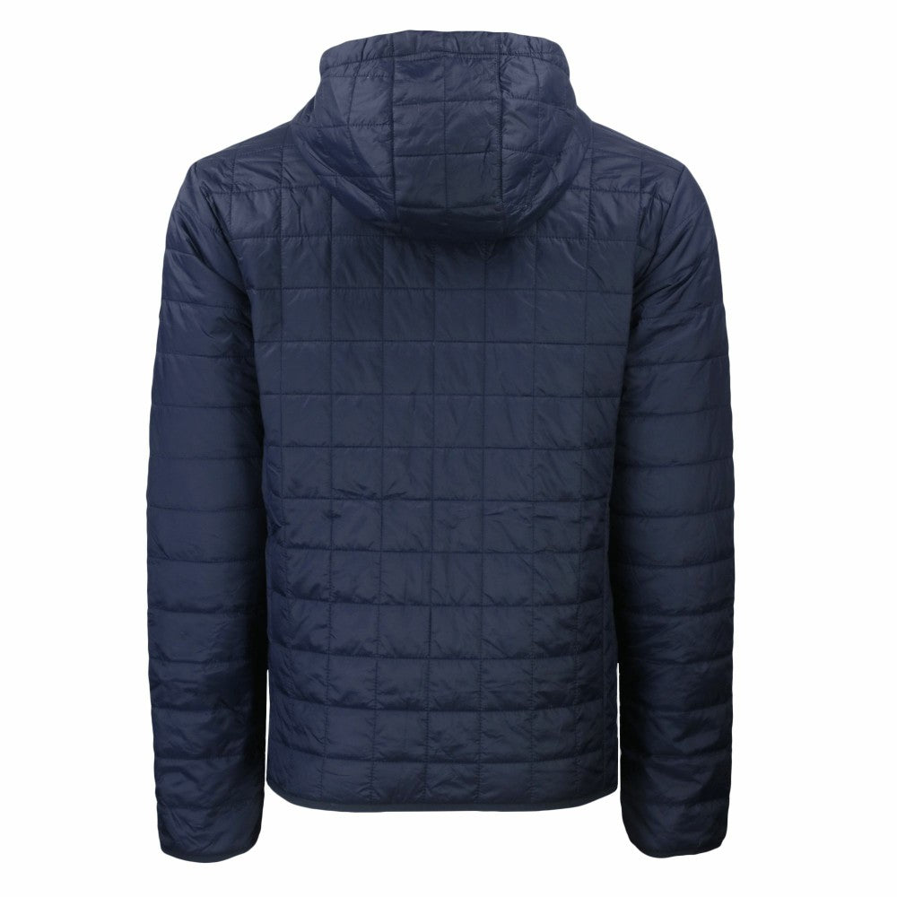 MLB Cleveland Guardians Cutter & Buck Cooperstown Collection Rainier Primaloft Eco Full-Zip Hooded Jacket