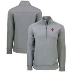 MLB Philadelphia Phillies Cutter & Buck Roam Eco Recycled Quarter-Zip Pullover