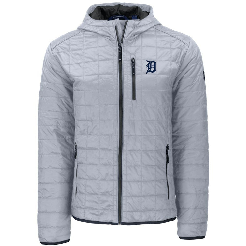 MLB Detroit Tigers Cutter & Buck Rainier Primaloft Eco Full-Zip Hooded Jacket