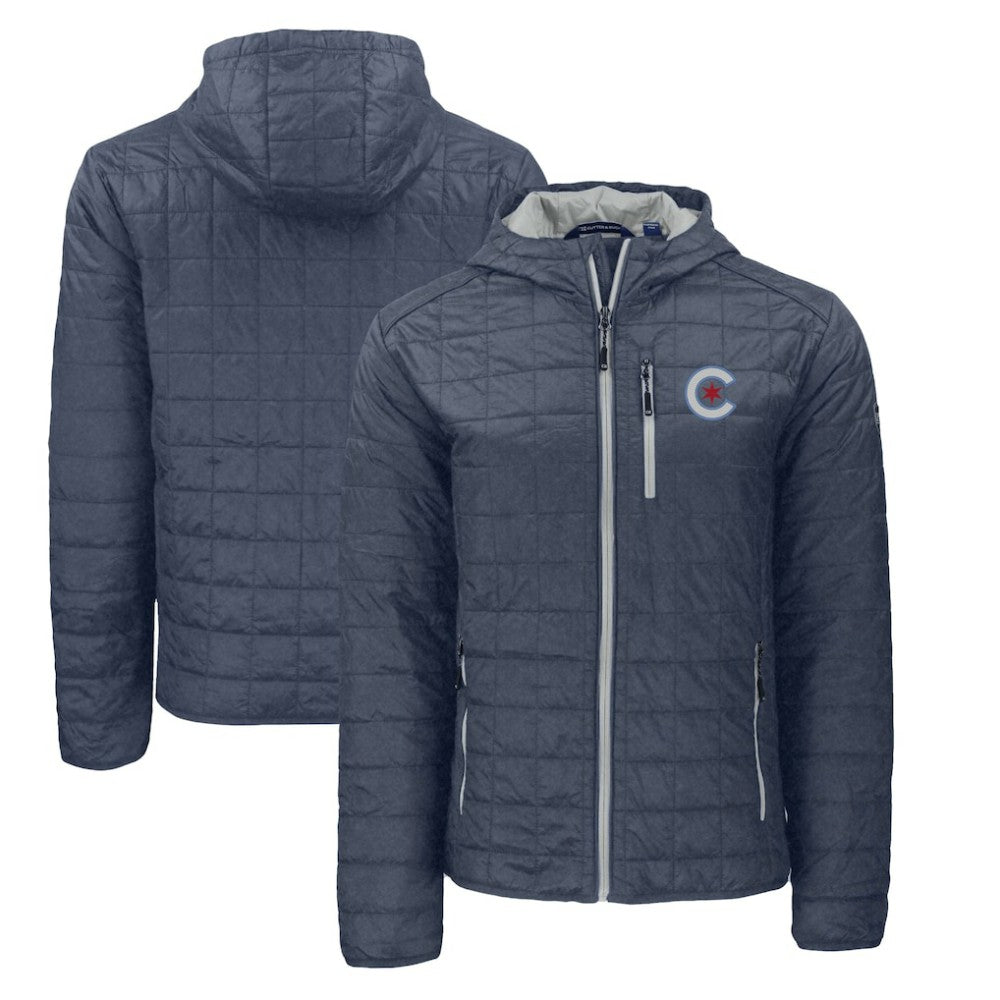 MLB Chicago Cubs Cutter & Buck City Connect Rainier Primaloft Eco Full-Zip Hooded Jacket