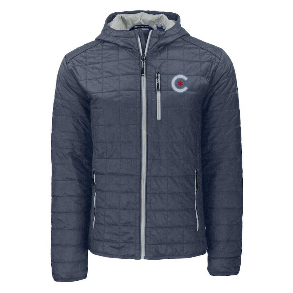 MLB Chicago Cubs Cutter & Buck City Connect Rainier Primaloft Eco Full-Zip Hooded Jacket