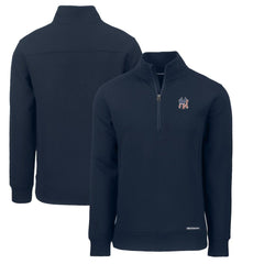 MLB New York Yankees Cutter & Buck Americana Roam Eco Recycled Quarter-Zip Sweatshirt