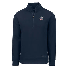 MLB Chicago Cubs Cutter & Buck Americana Roam Eco Recycled Quarter-Zip Sweatshirt