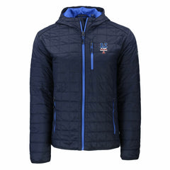 MLB New York Mets Cutter & Buck Americana Rainier Primaloft Eco Full-Zip Hooded Jacket