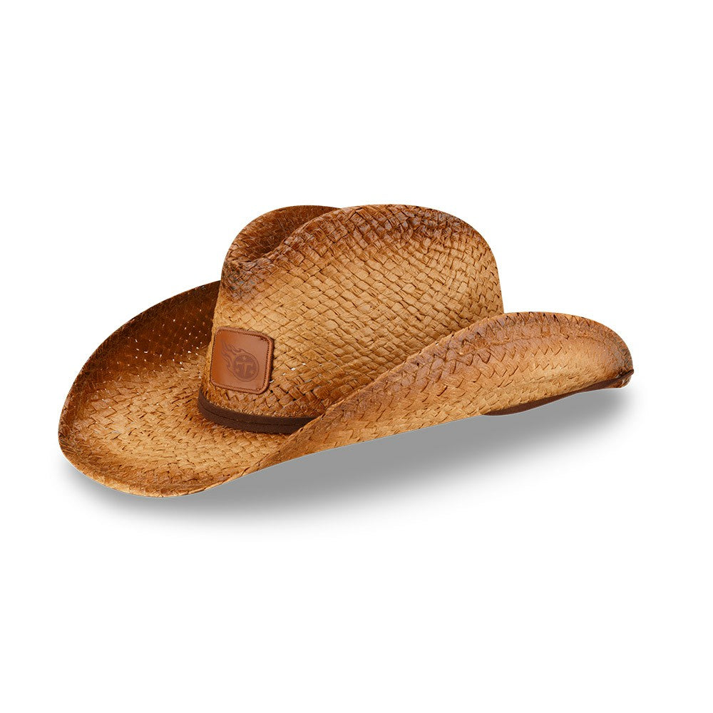 Unisex Dutton Curved Brim Straw Hat - Tennessee Titans