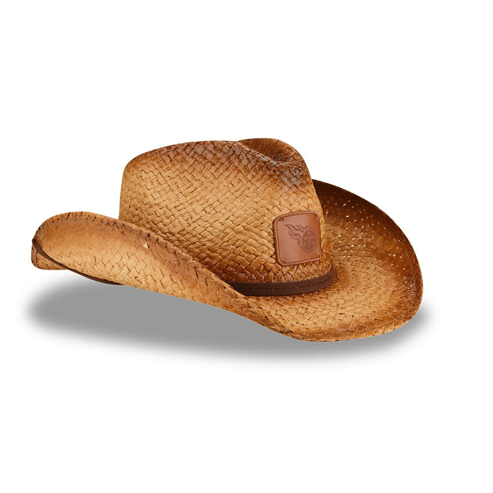 Unisex Dutton Curved Brim Straw Hat - Tennessee Titans