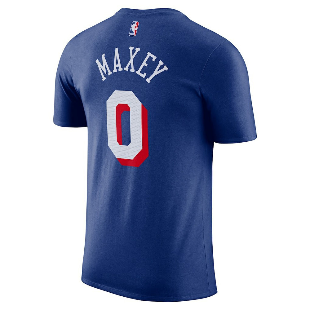 NBA Tyrese Maxey Philadelphia 76ers Icon Edition Name & Number T-Shirt