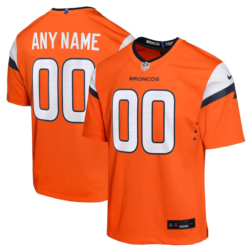 Youth Mile High Collection Custom Game Jersey - Denver Broncos