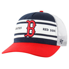 MLB Boston Red Sox '47 Gridiron Super Stripe Relaxed Trucker Hitch Adjustable Hat