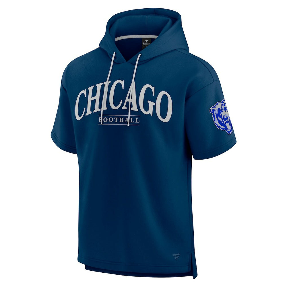 Unisex Elements Ready Short Sleeve Pullover Hoodie - Chicago Bears