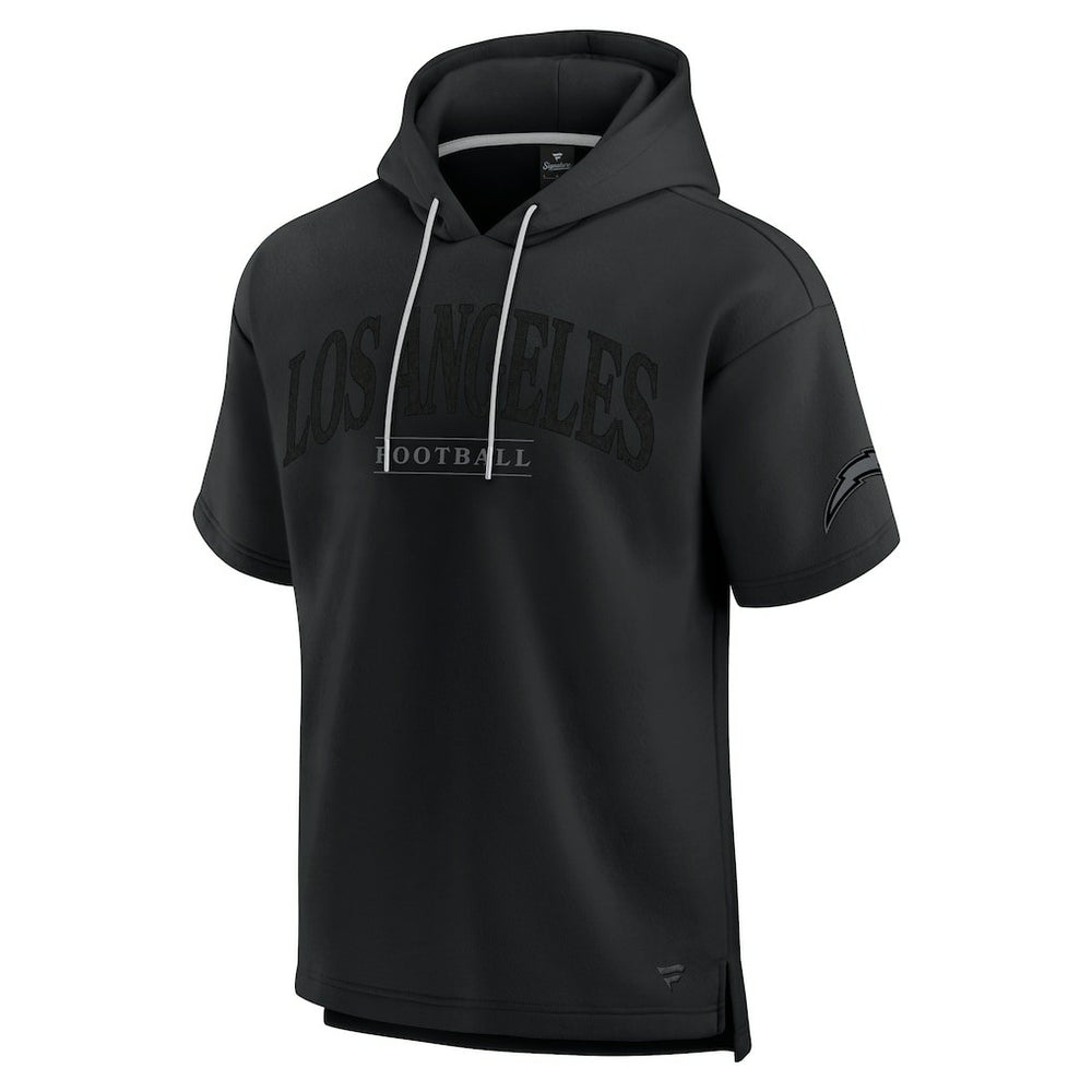 Unisex Elements Ready Short Sleeve Pullover Hoodie - Los Angeles Chargers