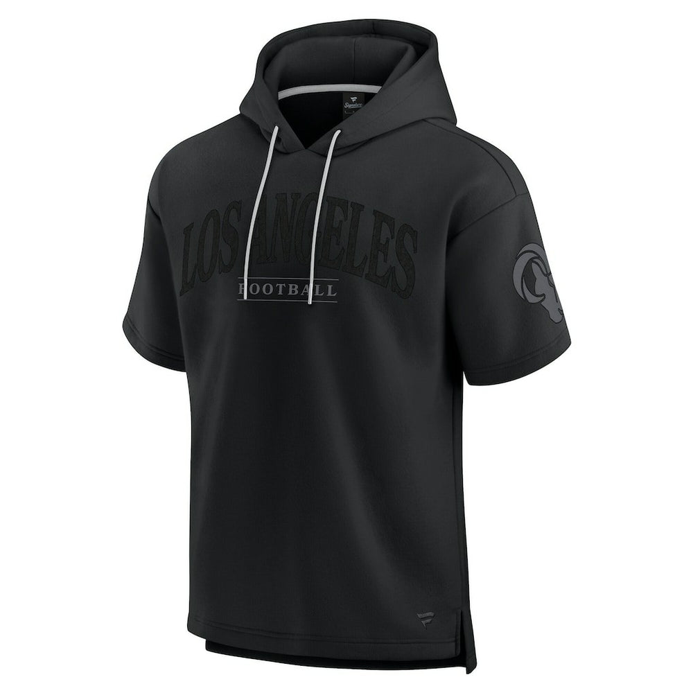 Unisex Elements Ready Short Sleeve Pullover Hoodie - Los Angeles Rams