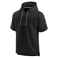 Unisex Elements Ready Short Sleeve Pullover Hoodie - New Orleans Saints