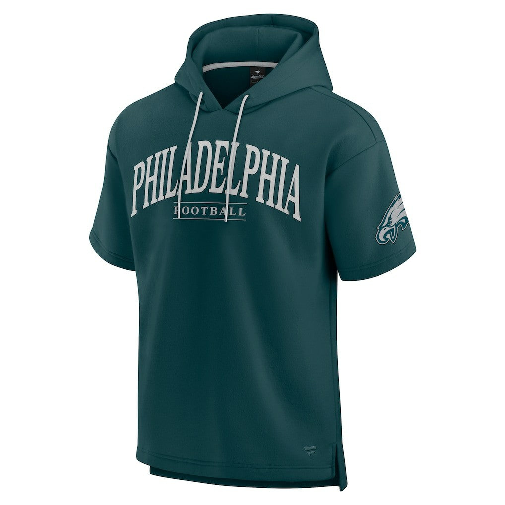 Unisex Elements Ready Short Sleeve Pullover Hoodie - Philadelphia Eagles