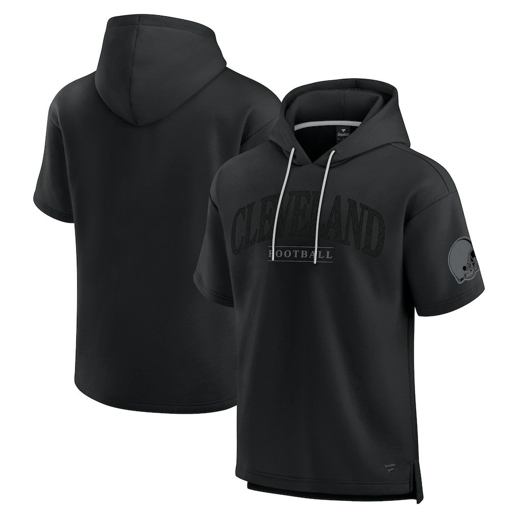Unisex Elements Ready Short Sleeve Pullover Hoodie - Cleveland Browns