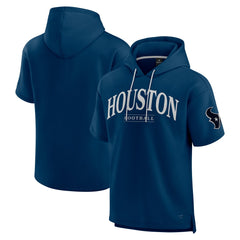 Unisex Elements Ready Short Sleeve Pullover Hoodie - Houston Texans