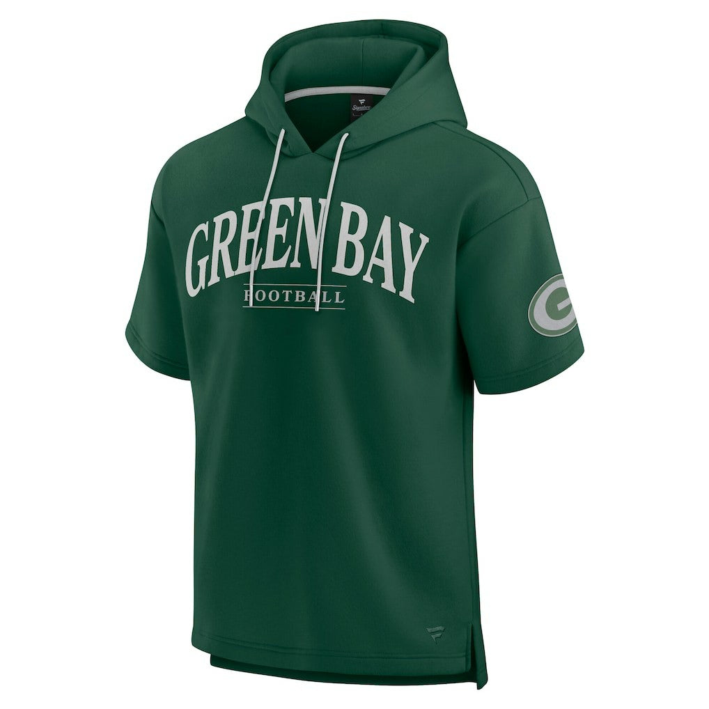 Unisex Elements Ready Short Sleeve Pullover Hoodie - Green Bay Packers