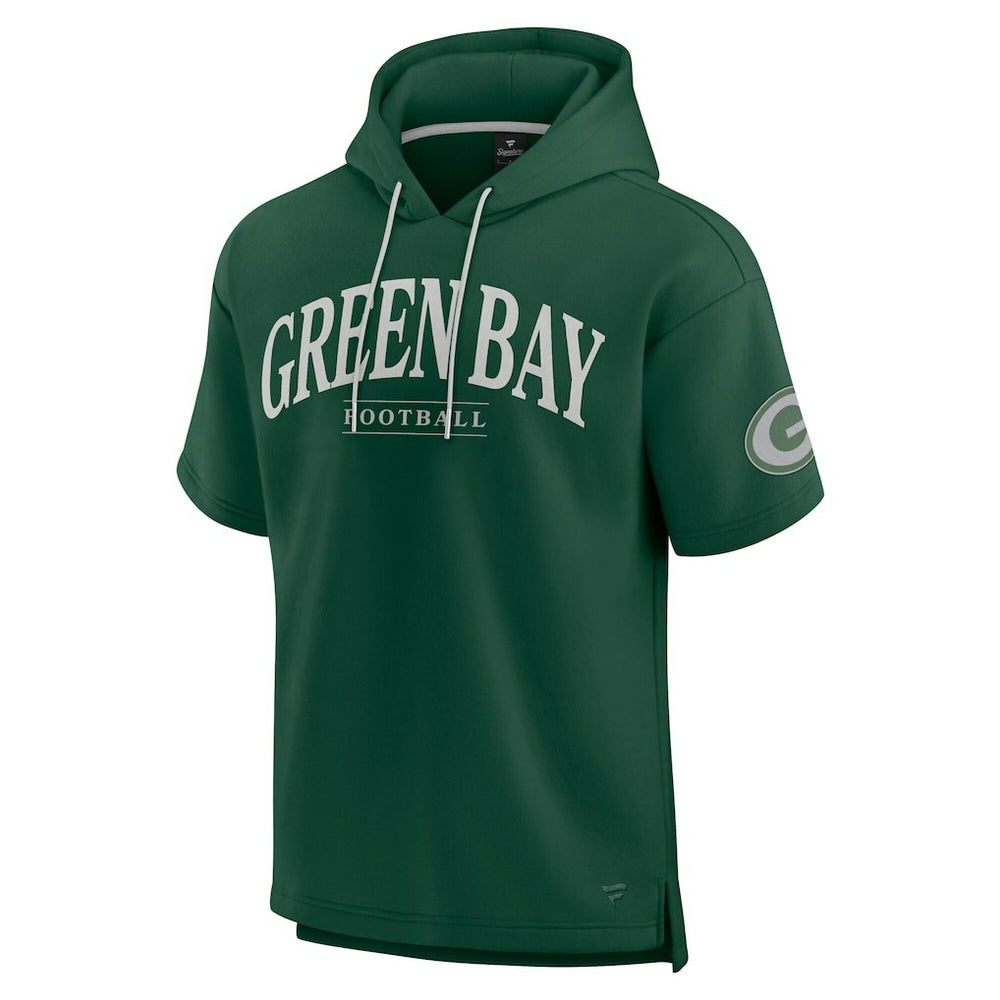 Unisex Elements Ready Short Sleeve Pullover Hoodie - Green Bay Packers