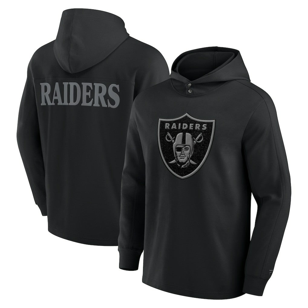 Elements Blaze Tri-Blend Long Sleeve Hoodie T-Shirt - Las Vegas Raiders