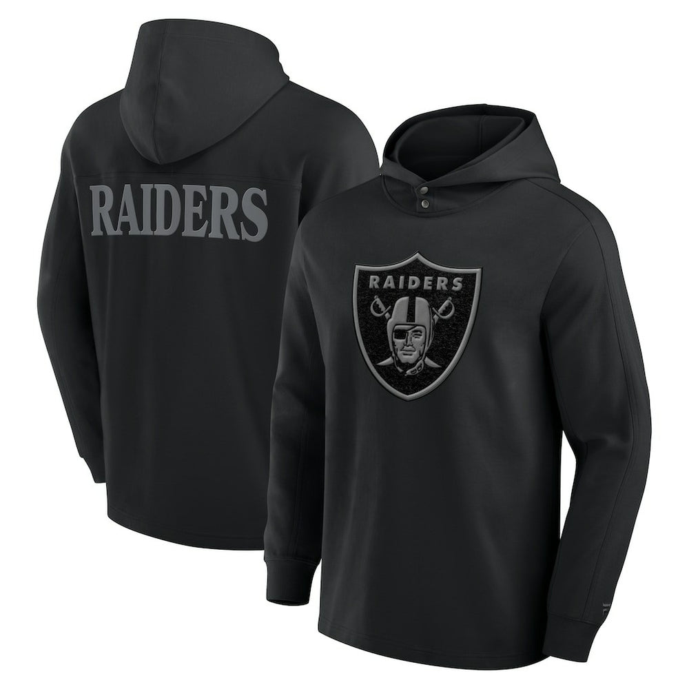 Elements Blaze Tri-Blend Long Sleeve Hoodie T-Shirt - Las Vegas Raiders
