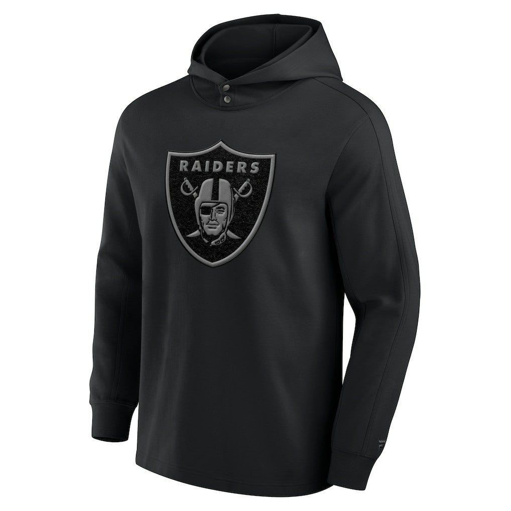 Elements Blaze Tri-Blend Long Sleeve Hoodie T-Shirt - Las Vegas Raiders