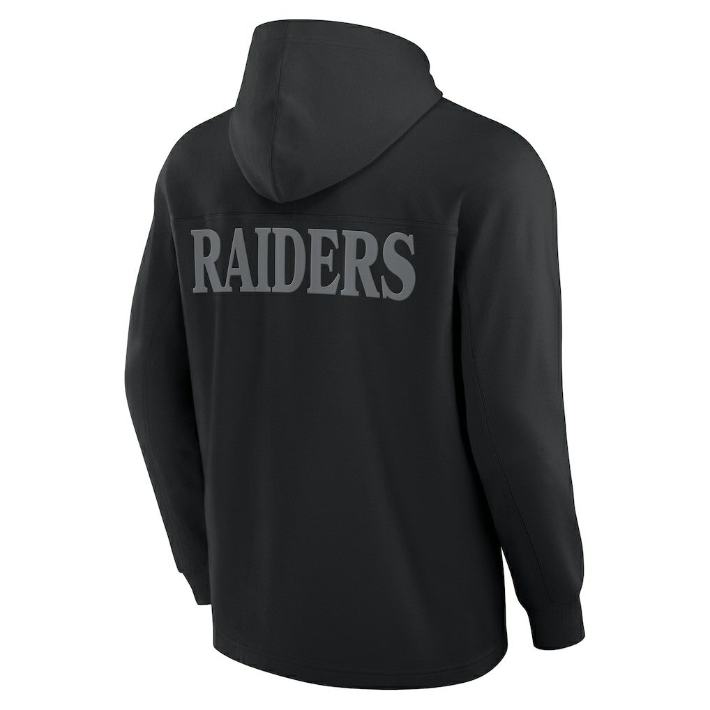 Elements Blaze Tri-Blend Long Sleeve Hoodie T-Shirt - Las Vegas Raiders