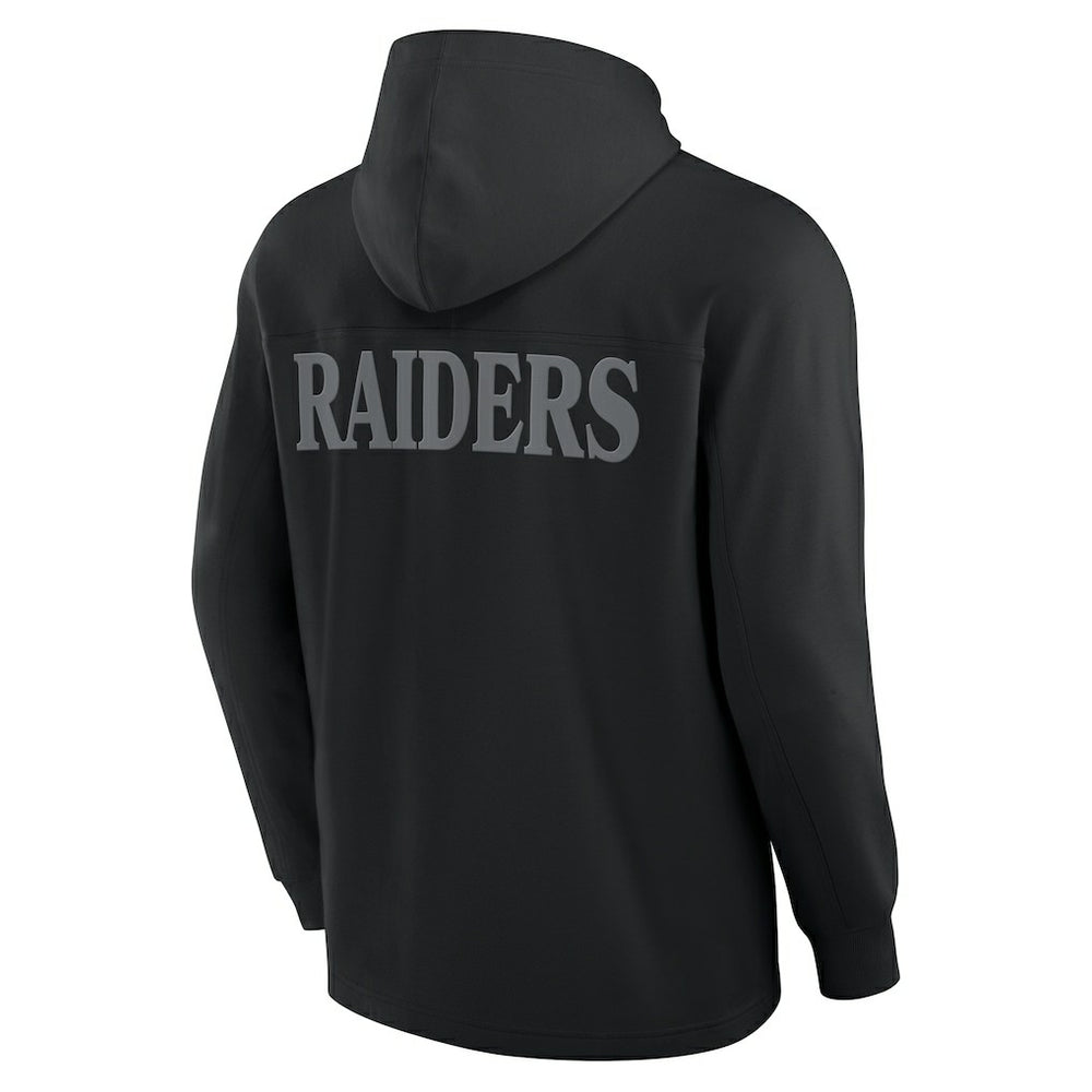 Elements Blaze Tri-Blend Long Sleeve Hoodie T-Shirt - Las Vegas Raiders