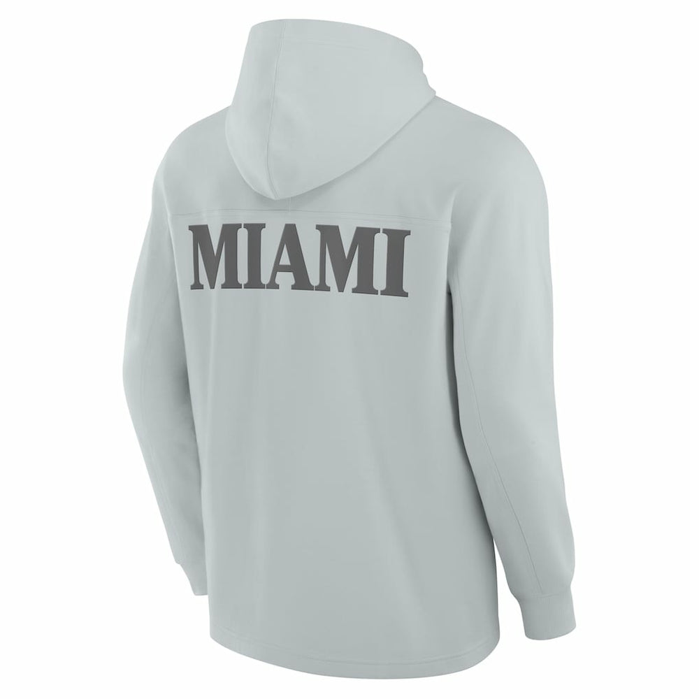 Elements Blaze Tri-Blend Long Sleeve Hoodie T-Shirt - Miami Dolphins
